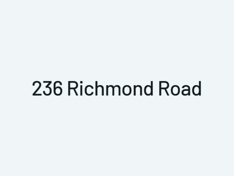 236 Richmond Road